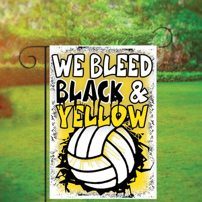 Volleyball Garden Flag with Custom Team Colors