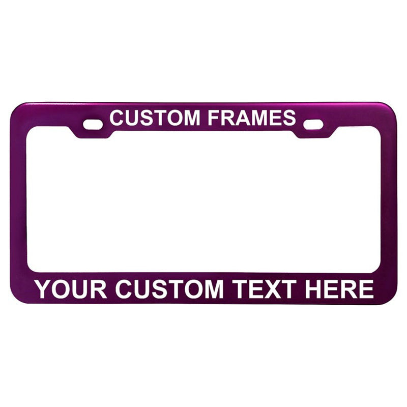 GoPlates Personalized Heavy Duty License Plate Frame | Laser Engraved