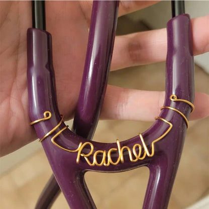 Customized stethoscope name tag, stethoscope charm