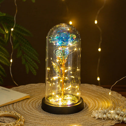 Galaxy Rose Flower Gifts,Personalized Galaxy Rose Night Light