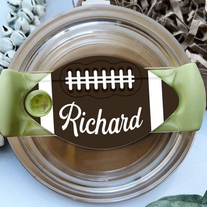 Personalized Tumbler Name Tag - 40oz 30oz - Name Plate - Sports Name Tag - Acrylic Name Plate