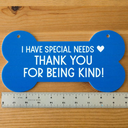 Sign for Special Needs Dogs Pet
