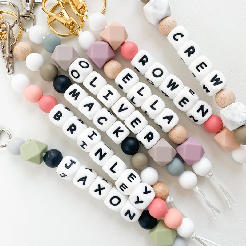 Name Keychain | Personalized Keychain | Custom Pacifier Clip