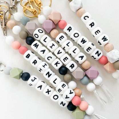 Name Keychain | Personalized Keychain | Custom Pacifier Clip