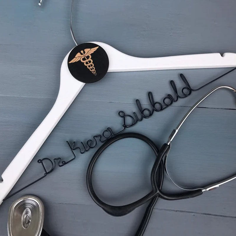 Unique Gift for Doctor, Birthday Gift for Doctor, Personalized Coat Hanger Graduation Gift