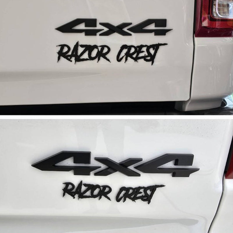 Custom Text Car Badge - Single Layer