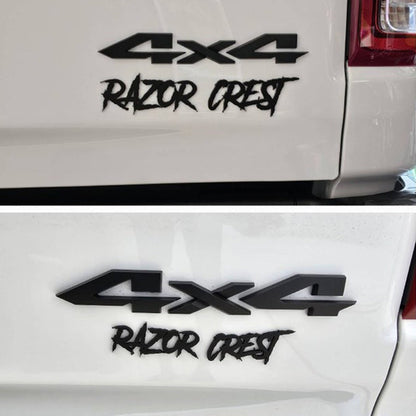 Custom Text Car Badge - Single Layer