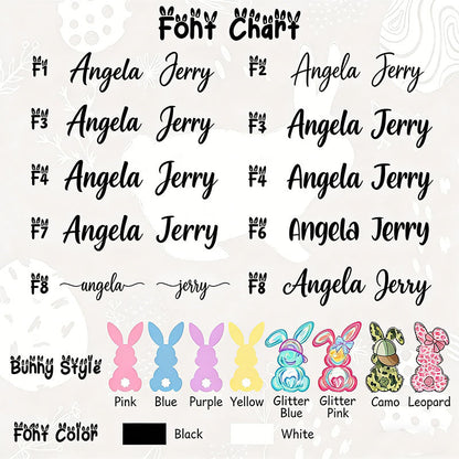 Personalized Easter Tote bag with Bunny,Easter Basket gift,Easter Bag with Name,Easter Gift