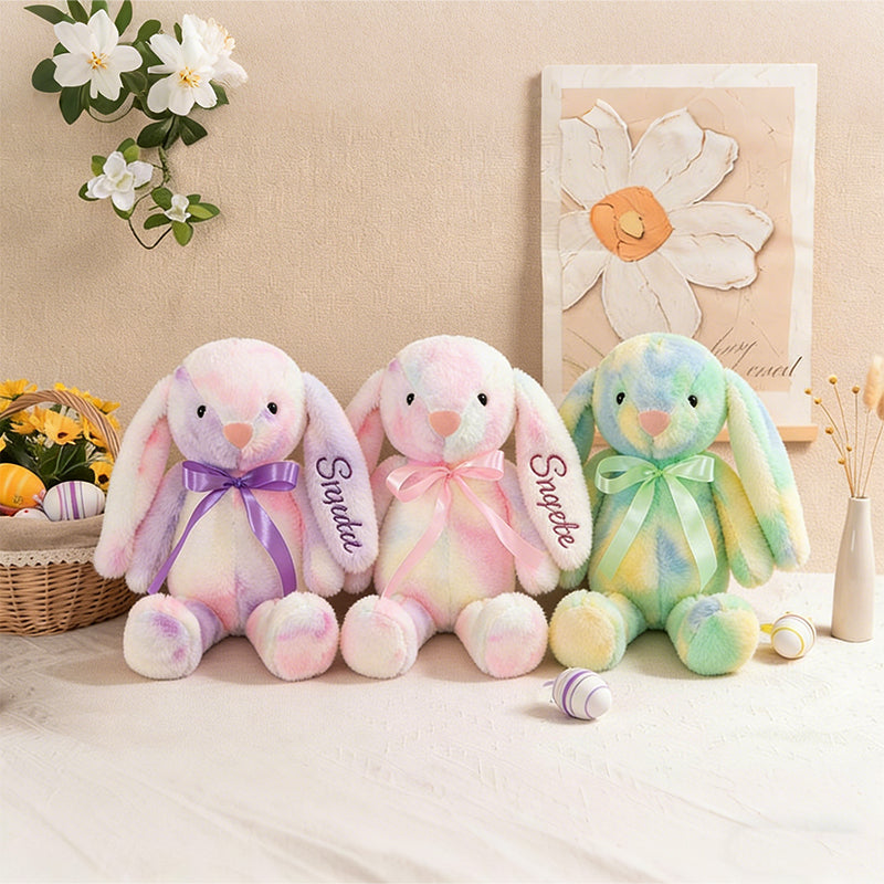 Personalized Easter Embroidered Plush Bunny Toy