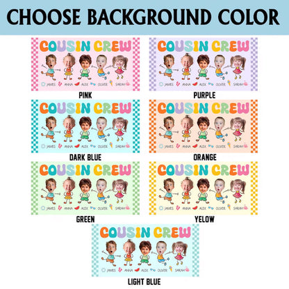 Personalized Cousin Crew Beach Towel With Names, Beach Towel For Cousin