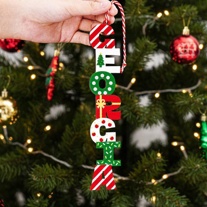 Custom Alphabet Christmas Ornament,Christmas Name Letter Ornament