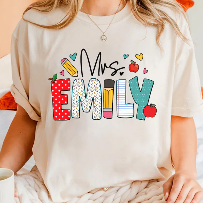 Custom Teacher Shirt, Teacher Name Shirt, Teacher Gifts Personalized