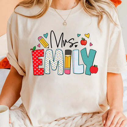 Custom Teacher Shirt, Teacher Name Shirt, Teacher Gifts Personalized
