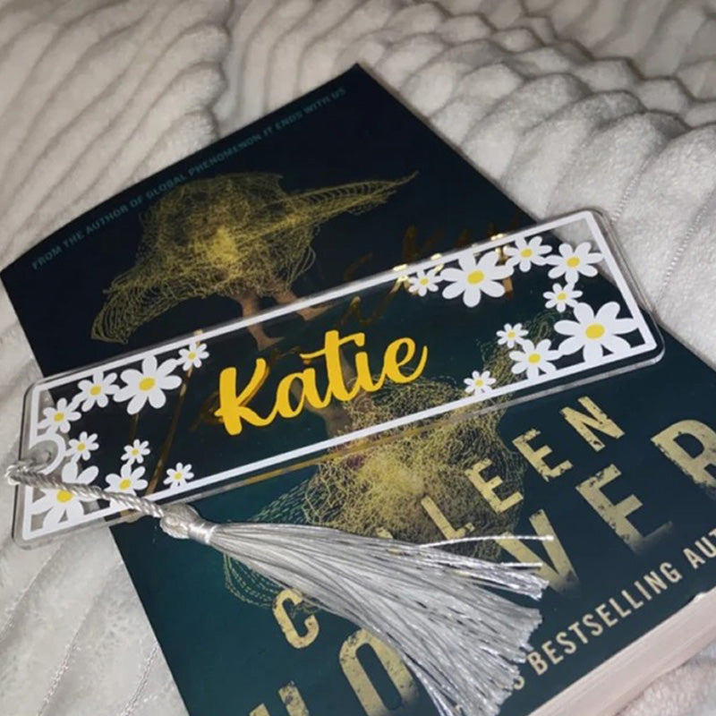 Personalised Daisy Bookmark Gift for teachers
