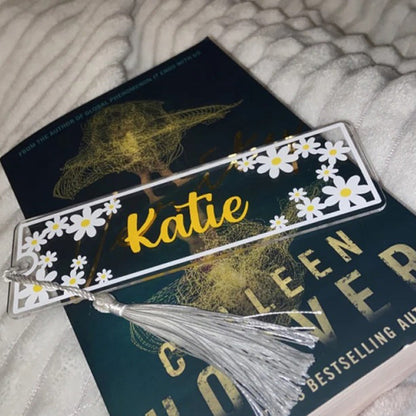Personalised Daisy Bookmark Gift for teachers