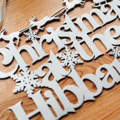 Personalised Family Christmas Sign