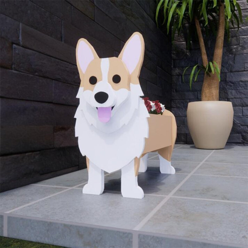 Dog Cat Pet Organizer Patio Indoor Outdoor Wood Planter
