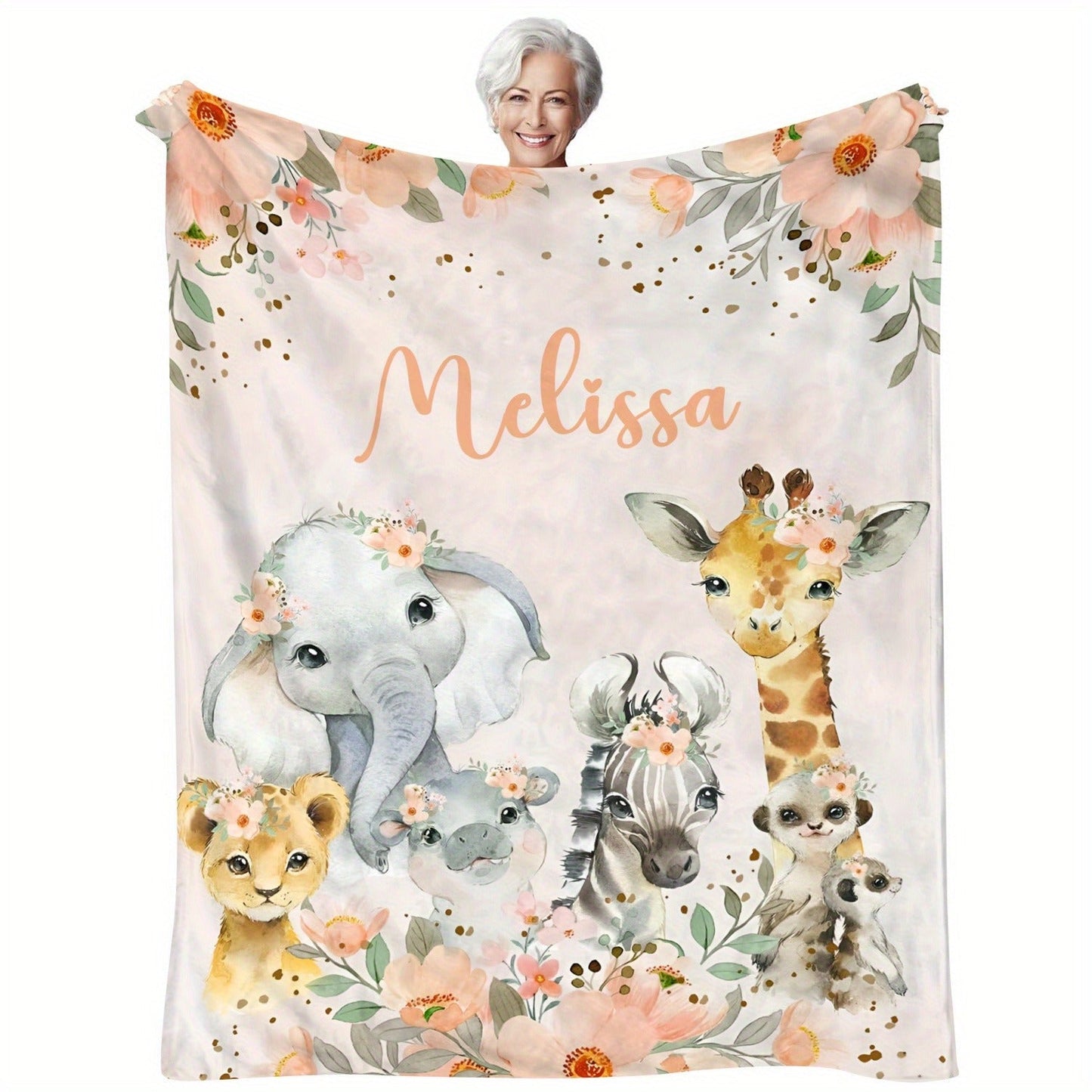 Customizable Soft Flannel Throw Blanket