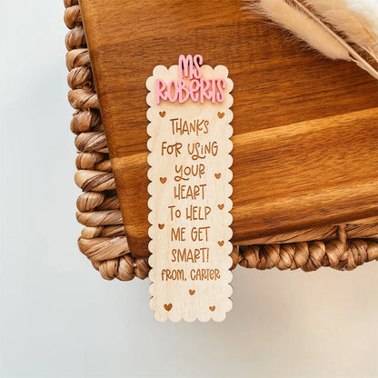 Teacher Appreciation Week, Custom Teacher Name Bookmark