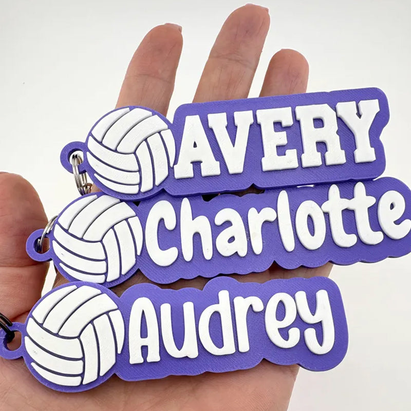 Personalized Soprt Name Tag Keychain