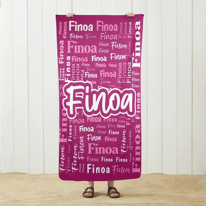 Personalized Name Beach Towel - Super Absorbent