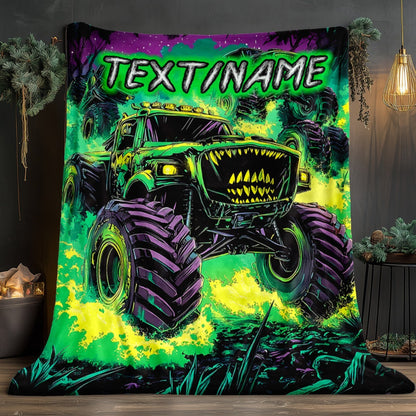 Vehicle Custom Name Portable Blanket
