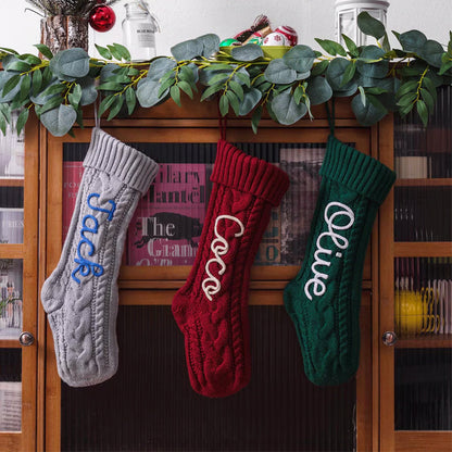 2025 Family Christmas Stockings, Personalized Christmas Stocking with Name