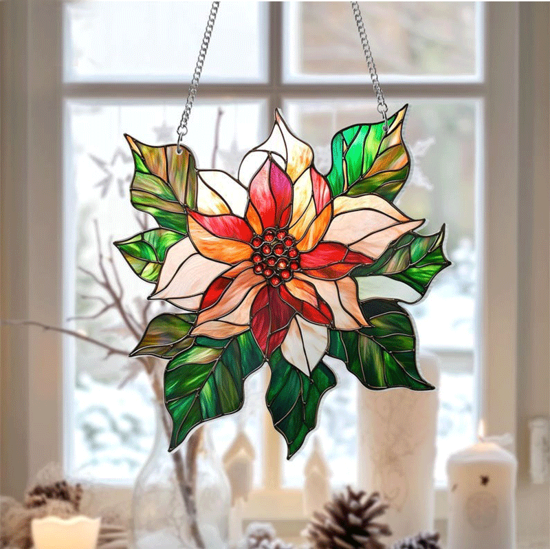 Birth Flower With Name Suncatcher Mothers Day Gift For Mom