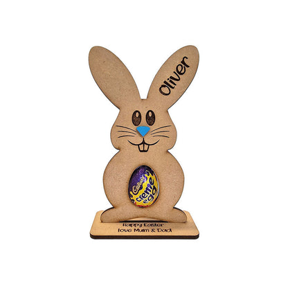 Personalised Easter Egg, Creme Holder Decoration Bunny Treat