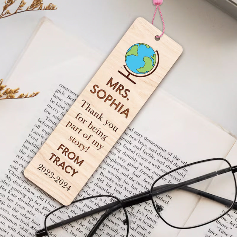 Personalized Teacher Bookmark Gift, Teacher Appreciation