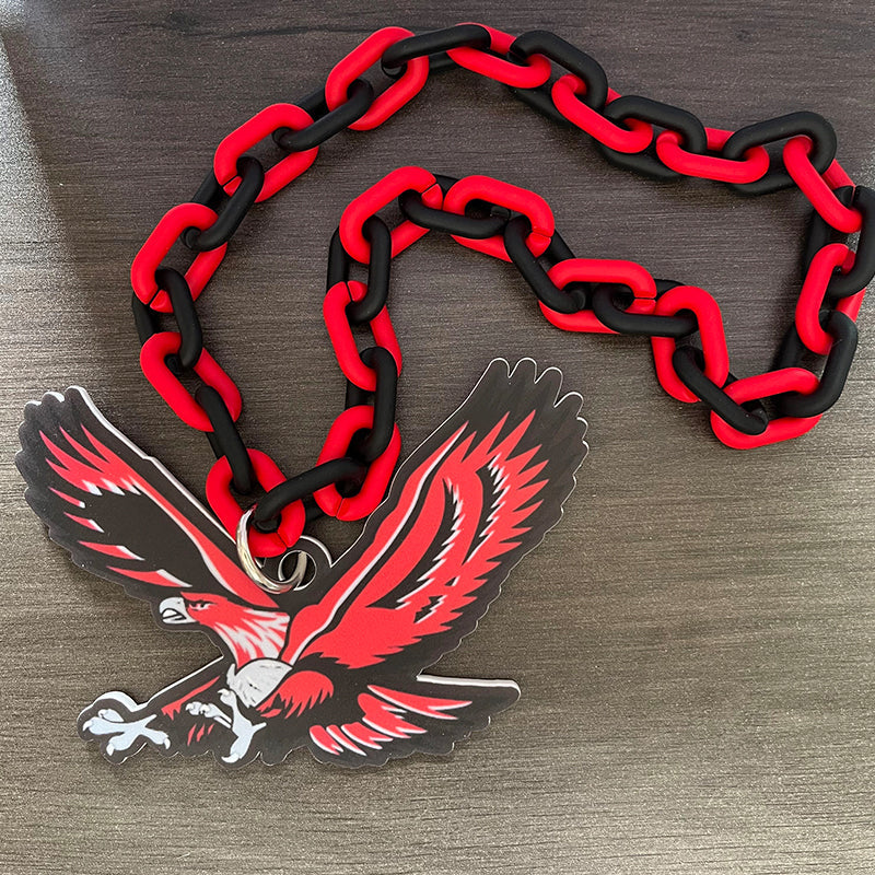 Custom Sports Turnover Chain, Oversized Medallion, Team mascot, Custom Colors