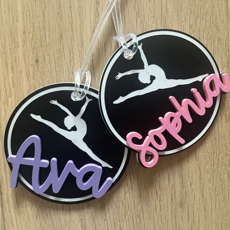 Personalized Name Tag Personalized Baseball Swimming Lacrosse Volleyball Hockey Soccer Dance Cheer Pom Tennis Football Hockey Track Pickleball Basketball Bag Tag