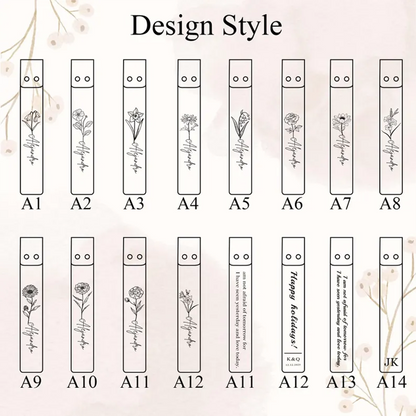 Personalized Leather Bookmark: Custom Engraved Full-Grain Italian Leather