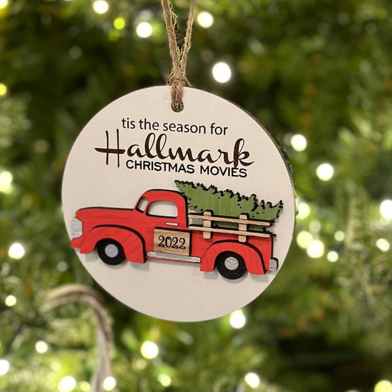Custom wooden ornament, Hallmark ornament