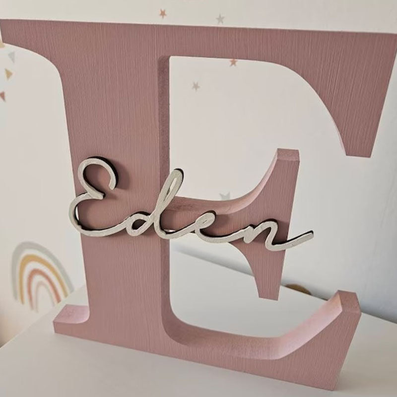 Personalised Wooden Letters Gift , Nursery Decor , New Baby Boy Girl