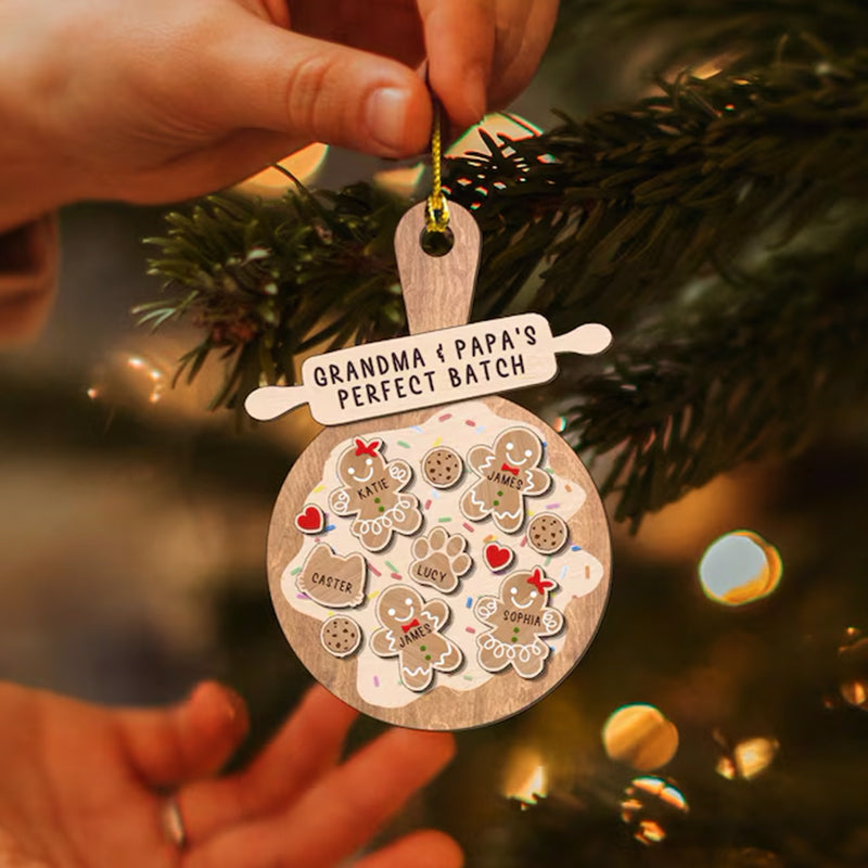 Personalized Gingerbread Christmas Ornament 3D