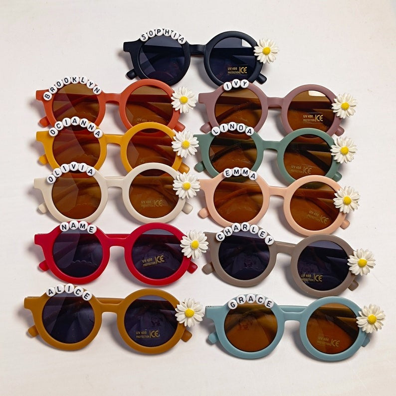 Personalized Name Sunglasses for Girls-Cute Kids Sunglasses