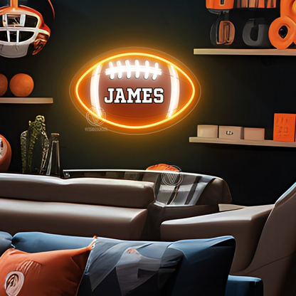 Custom Basketball / Baseball / Football / Rugby Neon Sign, Decoration of Athlete Rooms