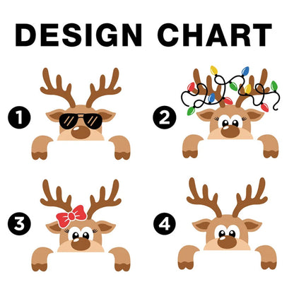 Reindeer Family Christmas Shirt,Personalized Christmas Family Shirt