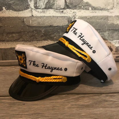 Nautical Captain's Hat, Gift for New Boat Owner, Captain Hat, First Mate Hat, Skipper