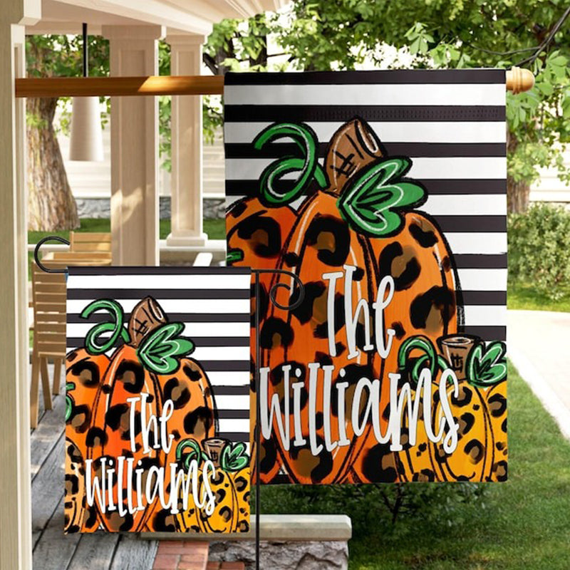 Personalized Garden Flag Halloween Outdoor Decoration