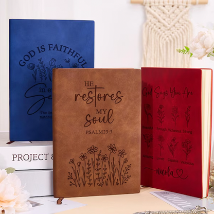 Personalized Christian Journal for Her,Bible Scripture Study Journal