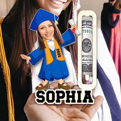 Personalized Graduation Gift, Custom Photo Graduation Money Holder