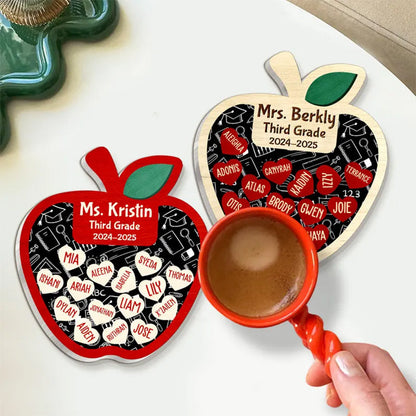 Personalized Teacher Apple Magnet, Thank You Teacher Gifts