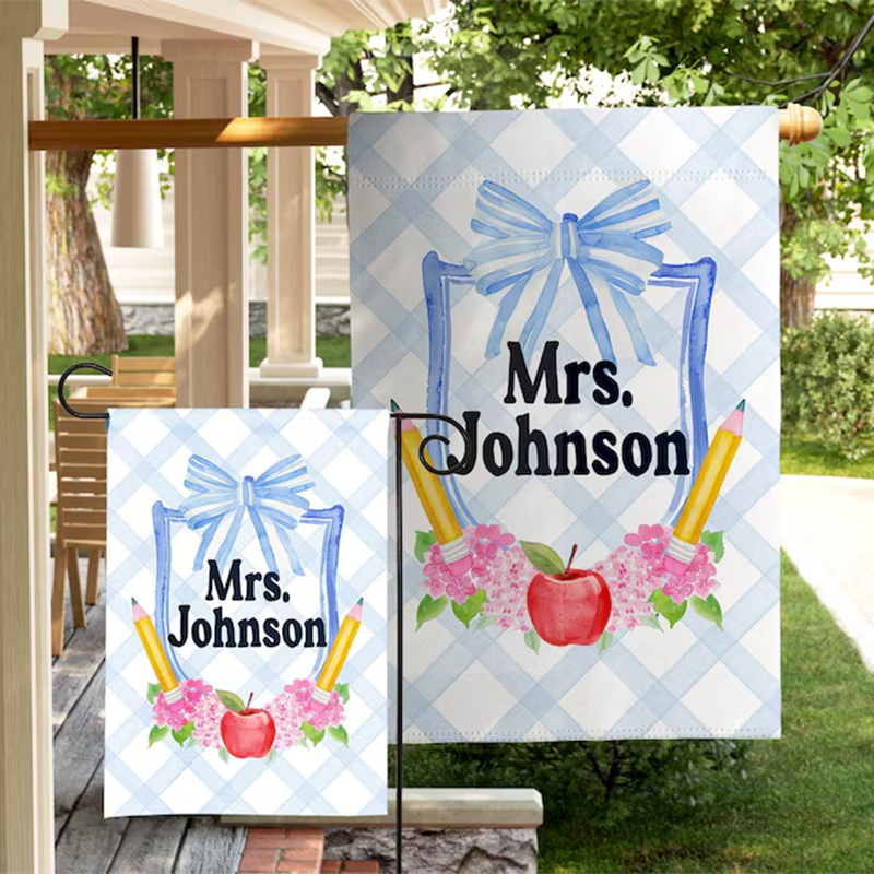 Teacher Flag Classroom Banner Sign Gift For Teacher Classroom Decor Welcome To Class Door