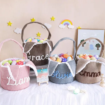 Personalized Easter Basket,Corduroy Basket