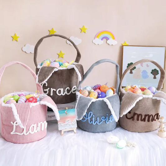 Personalized Easter Basket,Corduroy Basket