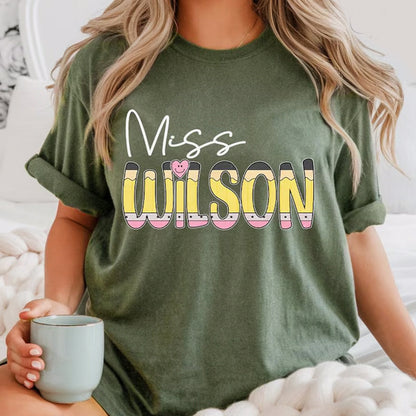 Custom Name Teacher Shirt, First Day Of School Teacher Shirt