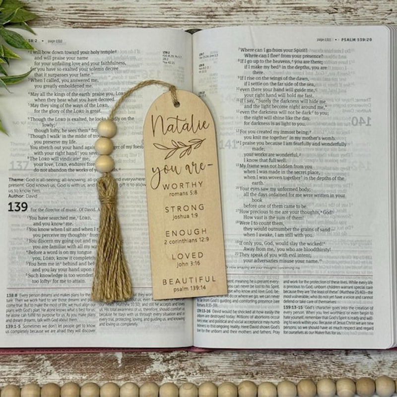 Bible bookmarks, personalized Baptism gift, first communion
