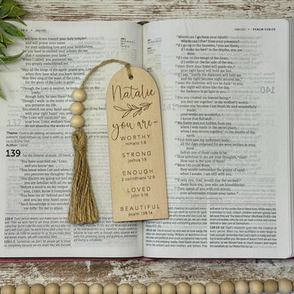 Bible bookmarks, personalized Baptism gift, first communion